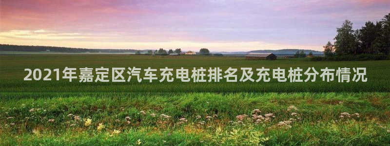 威廉希尔开盘：2021年嘉定区汽车充电桩排名及充电桩分布情况